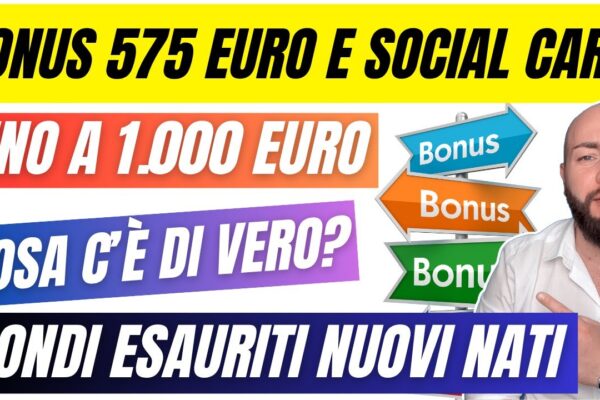 Tutela Sociale: Il Bonus INPS di 575 Euro