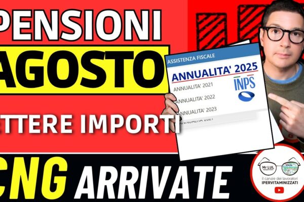 Pensioni ad Agosto 2025: Cosa Aspettarsi