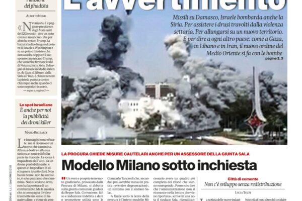 Le prime pagine dei quotidiani: riflesso dei tempi moderni