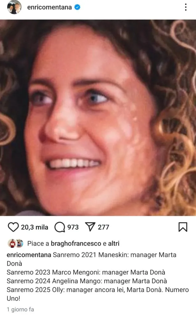 marta donà sanremo 2026 — IT news